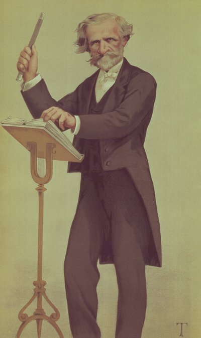 Giuseppe Verdi (cartoon) by James Jacques Joseph Tissot